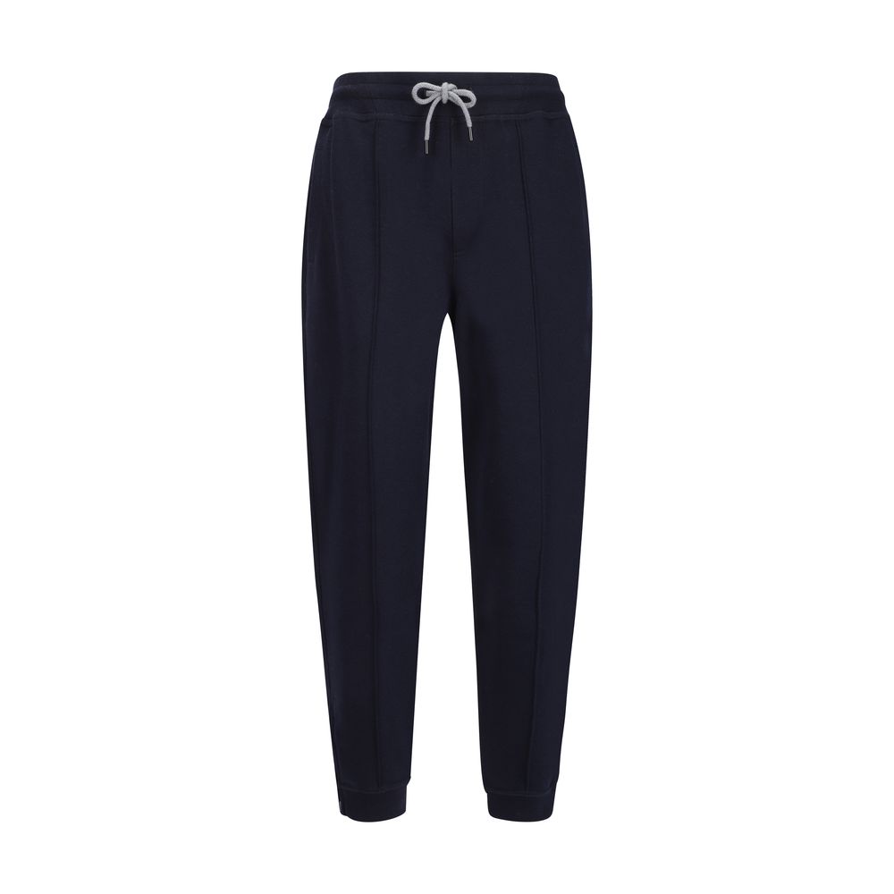 Cotton-Blend Joggers — Navy