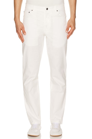 Onia Linen Denim 5 Pocket Pant in Egret - Cream. 30 also
