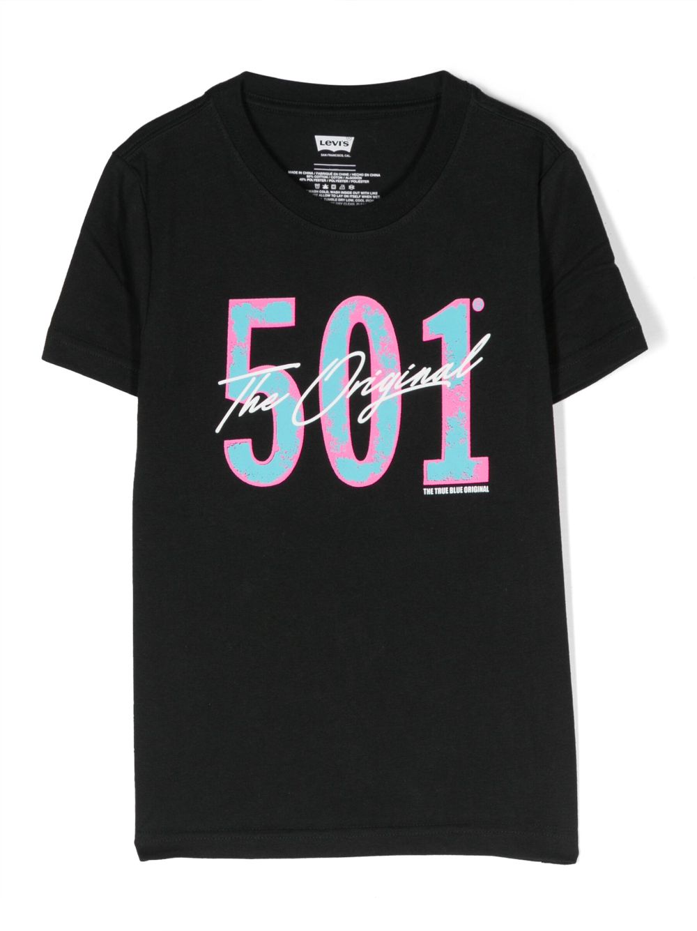 Graphic-print cotton T-shirt - Black
