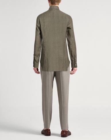 Man Shirt Military green Size 15 ½ Linen