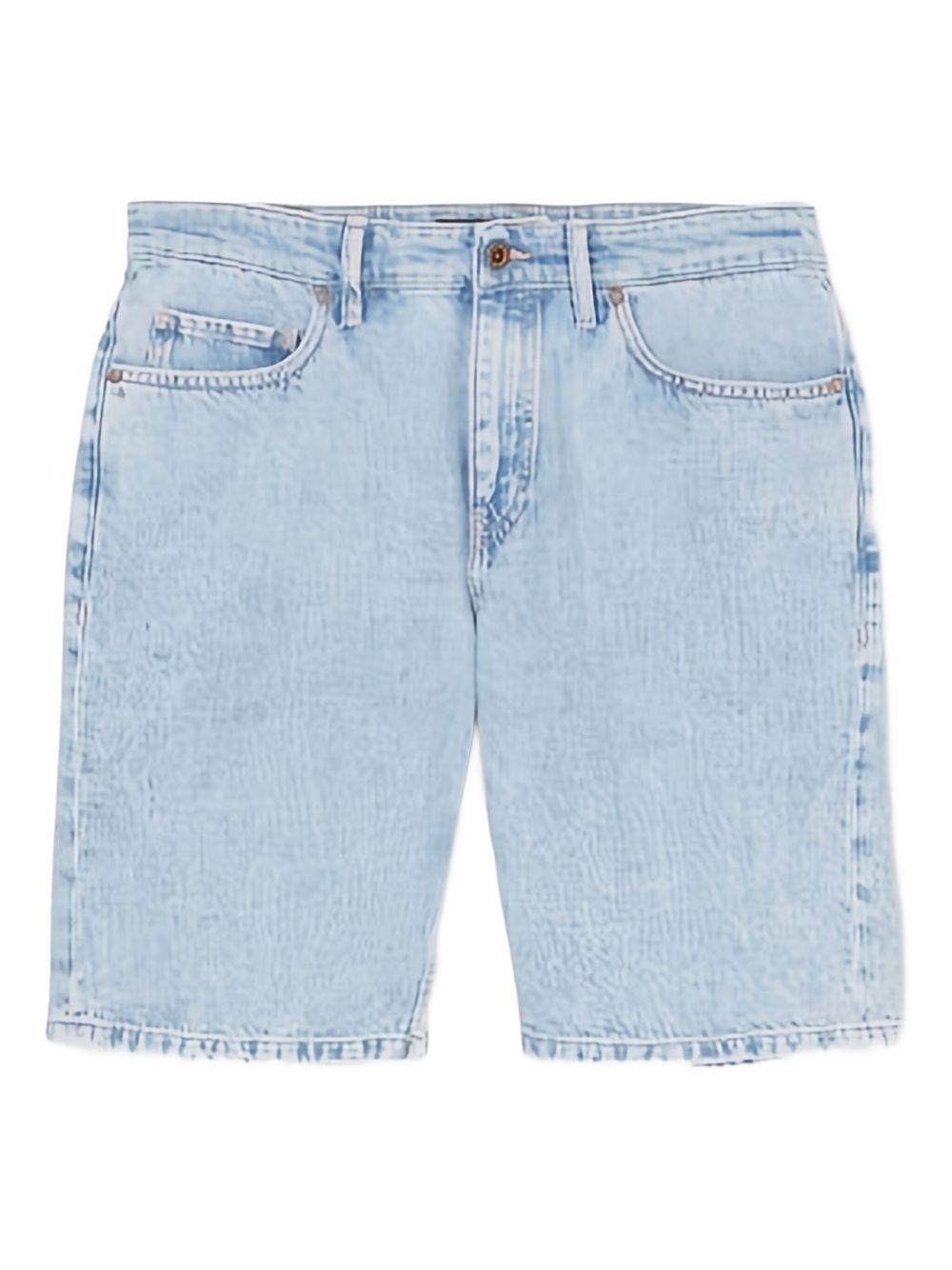 Distressed denim shorts - Blue