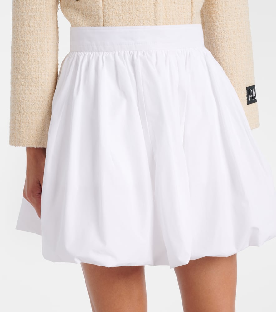 Cotton poplin miniskirt