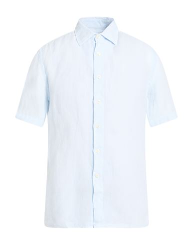 Man Shirt Sky blue Size M Linen