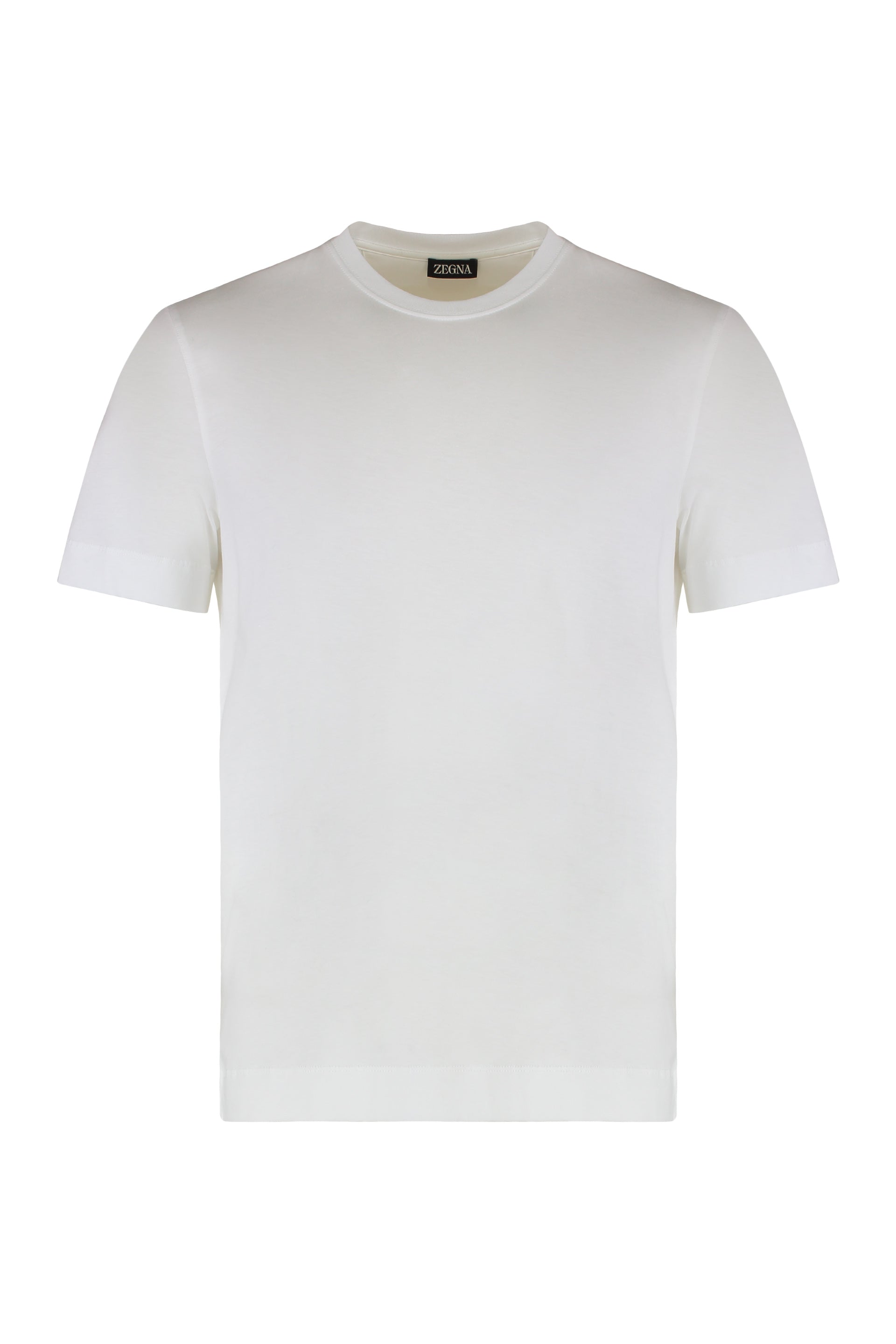 Crew Neck Cotton T-Shirt — White