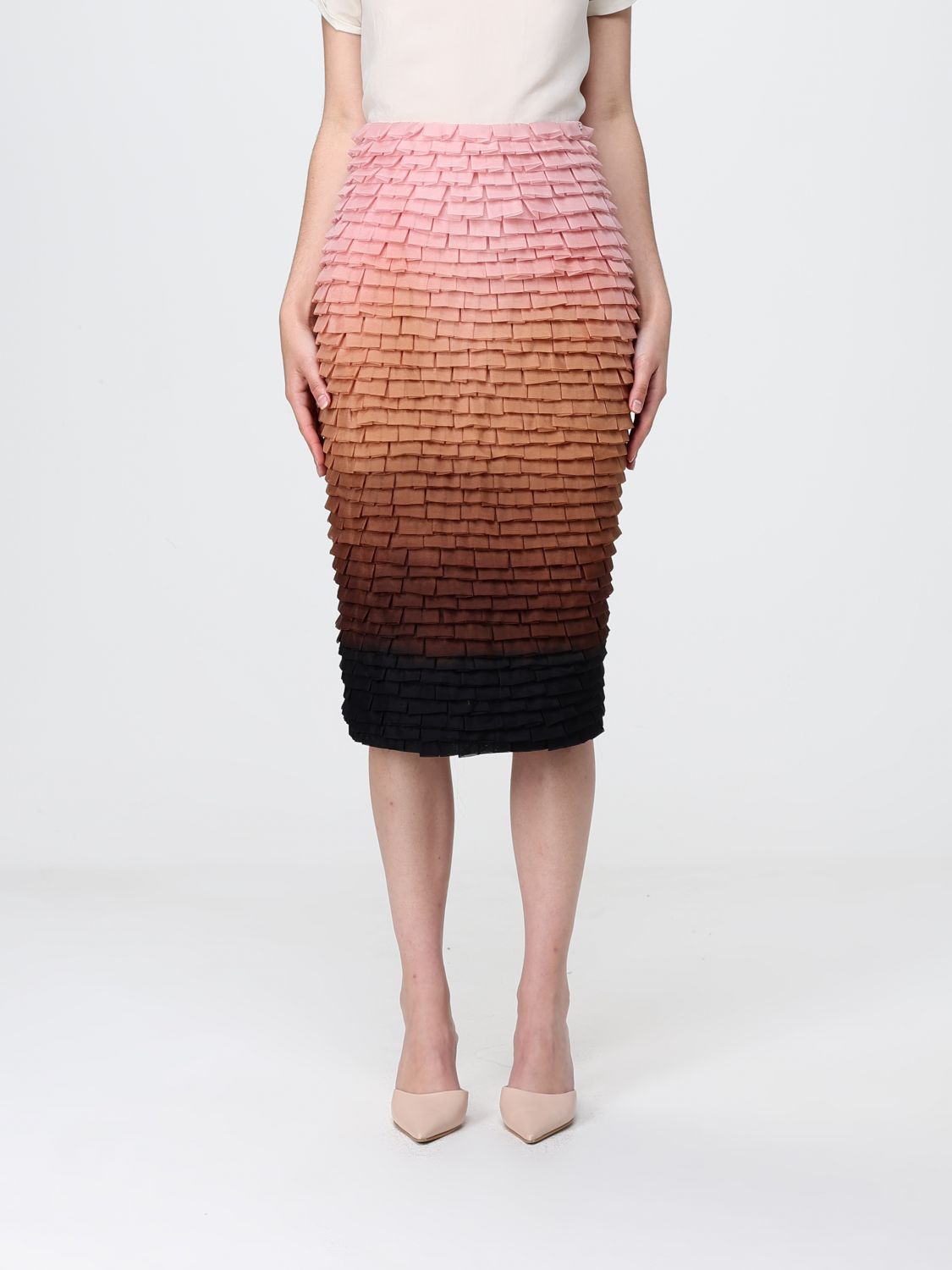 Skirt Woman color Nude