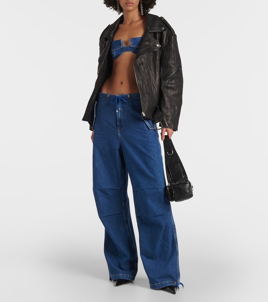 Parachute mid-rise wide-leg jeans