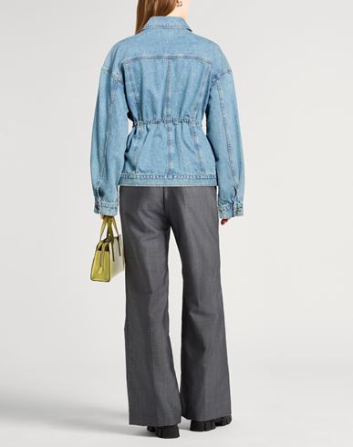 Woman Denim outerwear Blue Size S Cotton