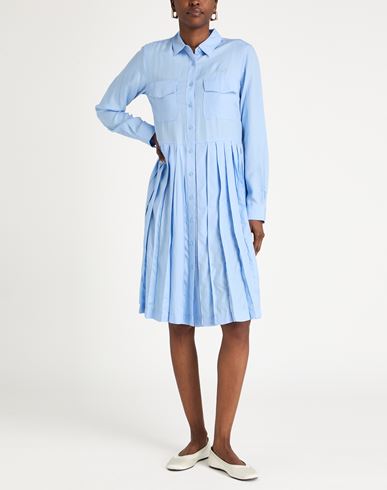 Woman Midi dress Light blue Size 6 Lyocell