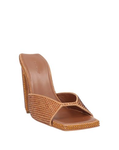 Woman Sandals Tan Size 10 Leather