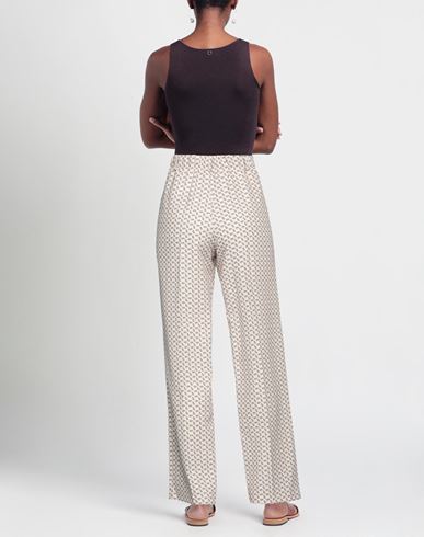 Woman Pants Cream Size S Viscose, Polyester, Elastane