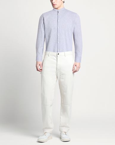 Man Shirt Grey Size 15 ½ Linen, Cotton