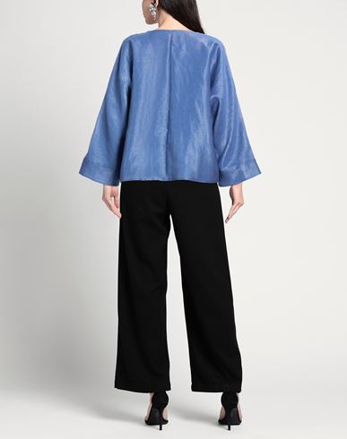 Woman Jacket Slate blue Size 8 Viscose, Polyester