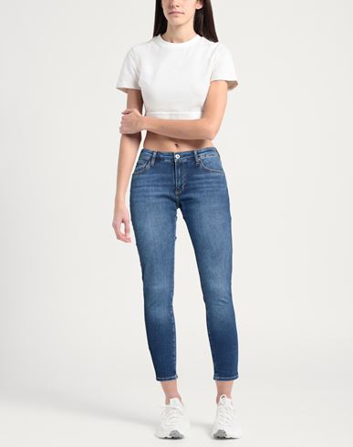 Woman Jeans Blue Size 30 Cotton, Lyocell, Elastomultiester, Elastane