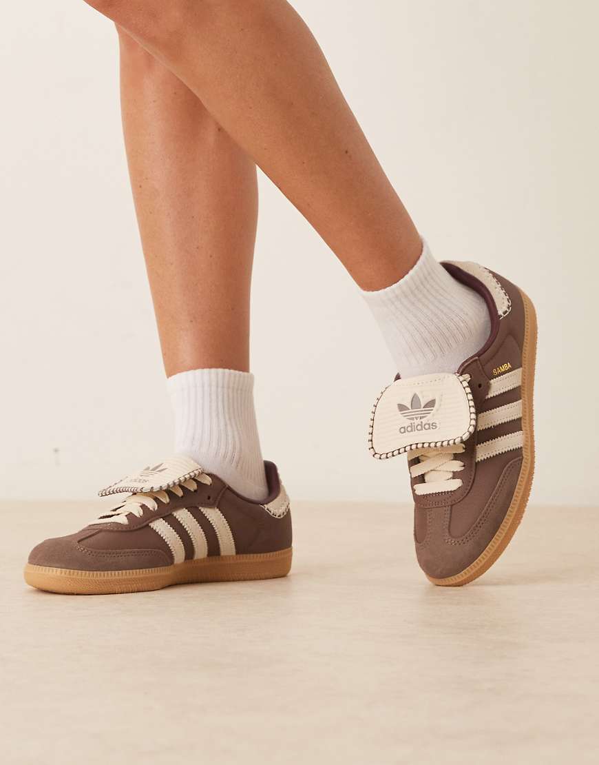 Samba LT trainers with crochet detailing in brown - exclusive to ASOS