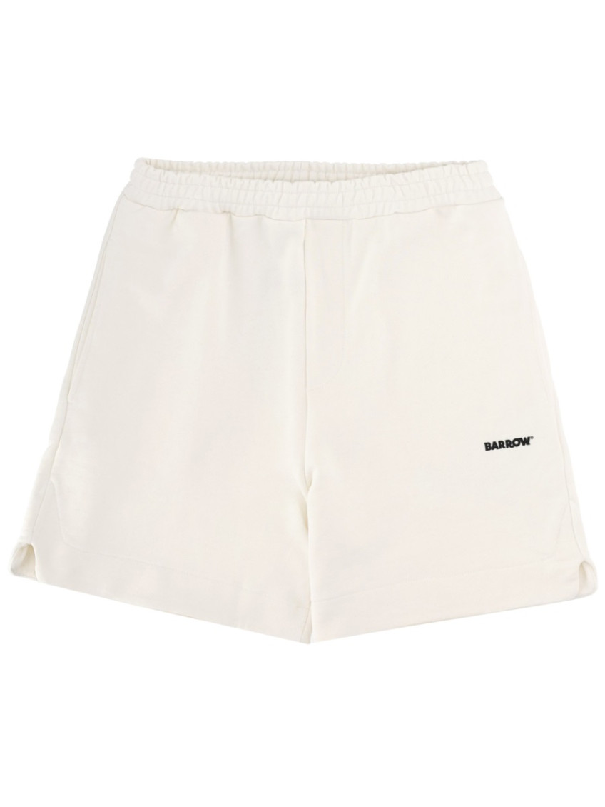 White Logo Shorts