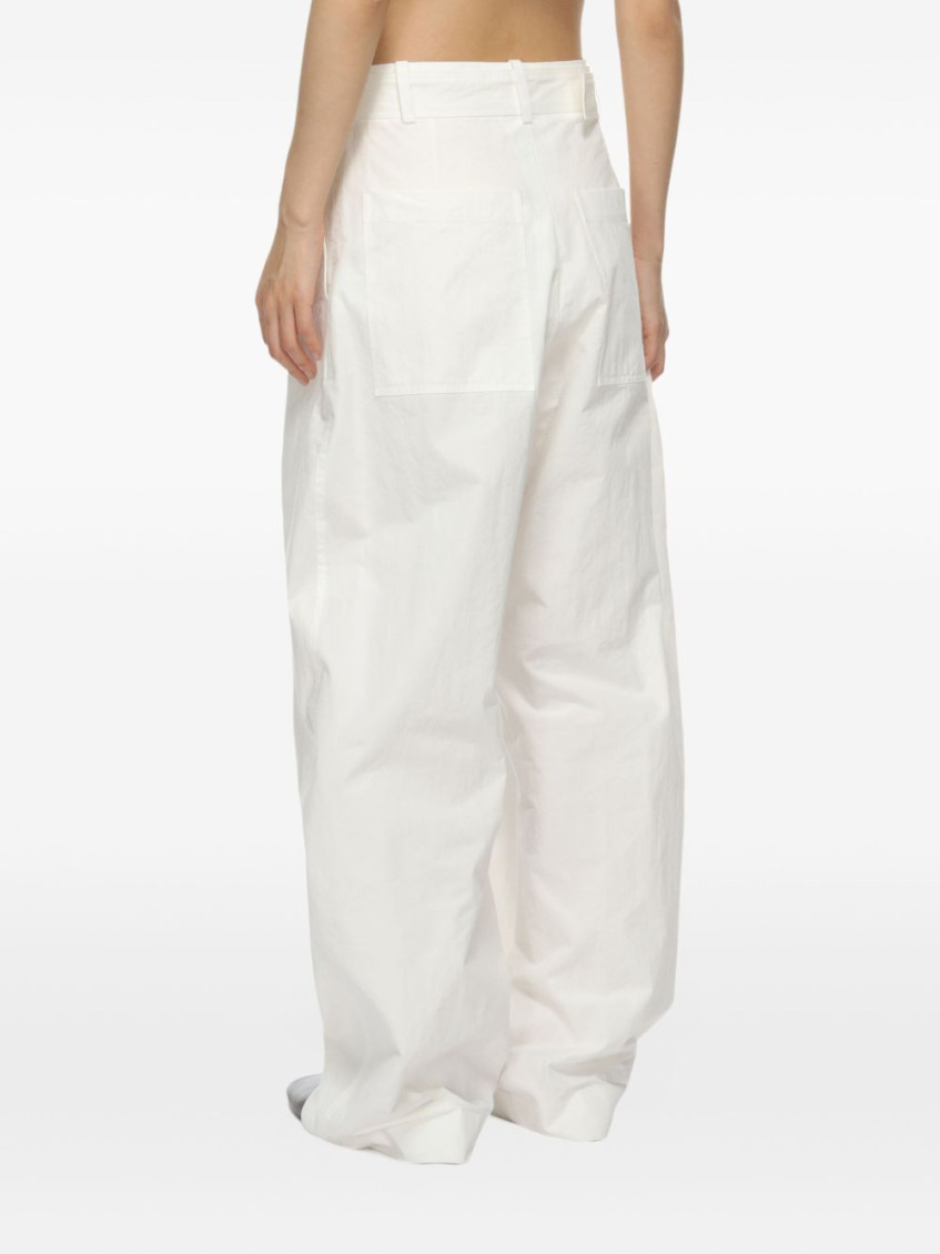 - Round Leg Cotton Trousers
