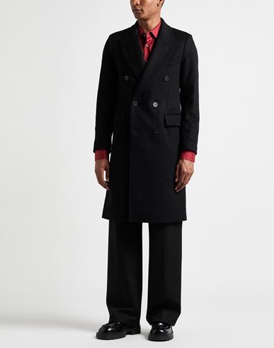 Man Coat Black Size XS Virgin Wool, Cashmere, Polyester