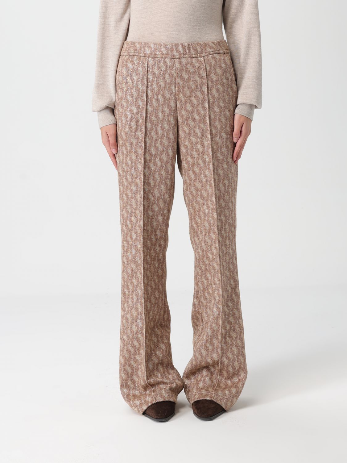 Pants Woman color Beige
