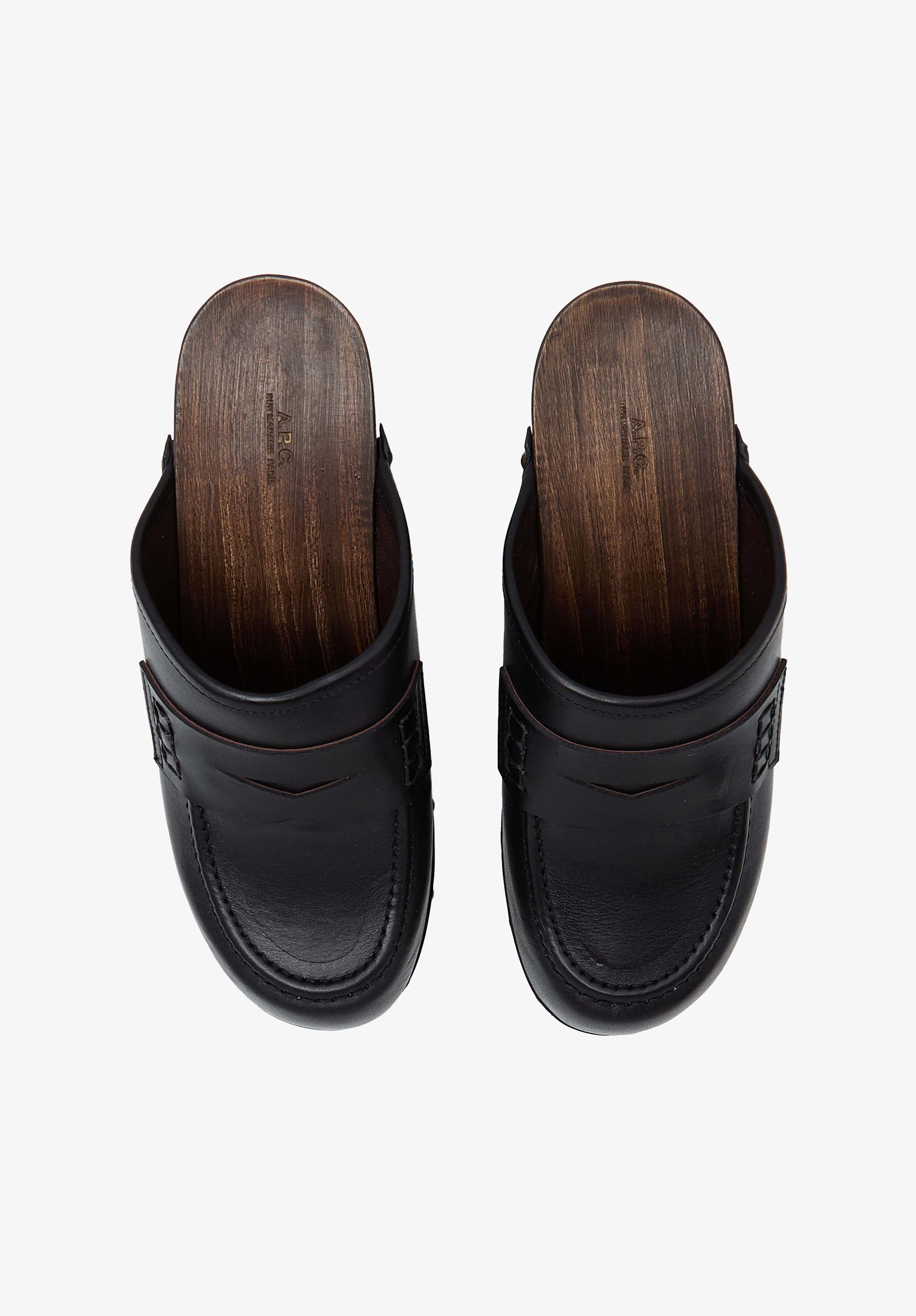 A. P.C. Women's Les Sabots Size: EU35-W5 in Black