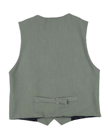 Kid Boy Tailored Vest Sage green Size 12 Polyester, Viscose, Elastane