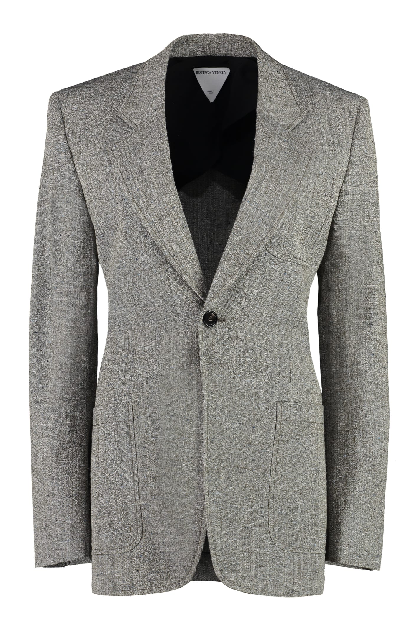 Viscose And Silk Blend Blazer