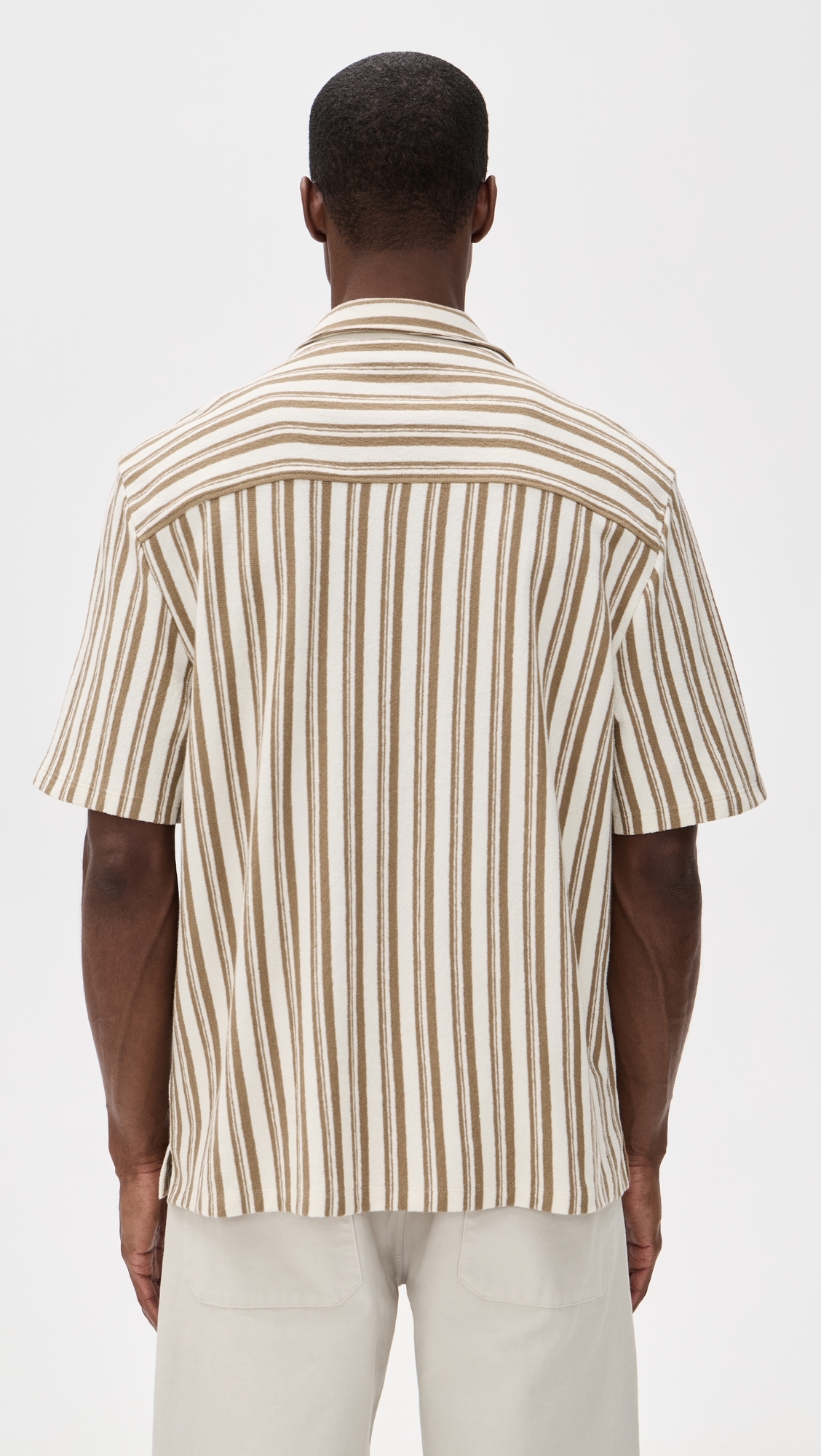 Cotton Stripe Shirt Stripe Maple Seed