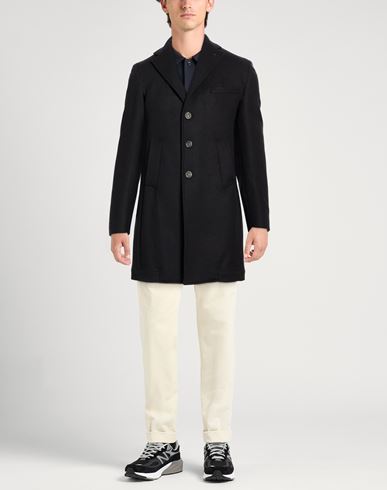 Man Coat Midnight blue Size 38 Wool, Polyester, Cashmere, Pashmina