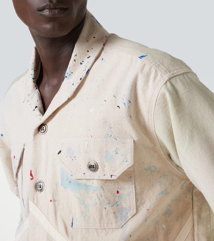 Painter printed cotton jacket