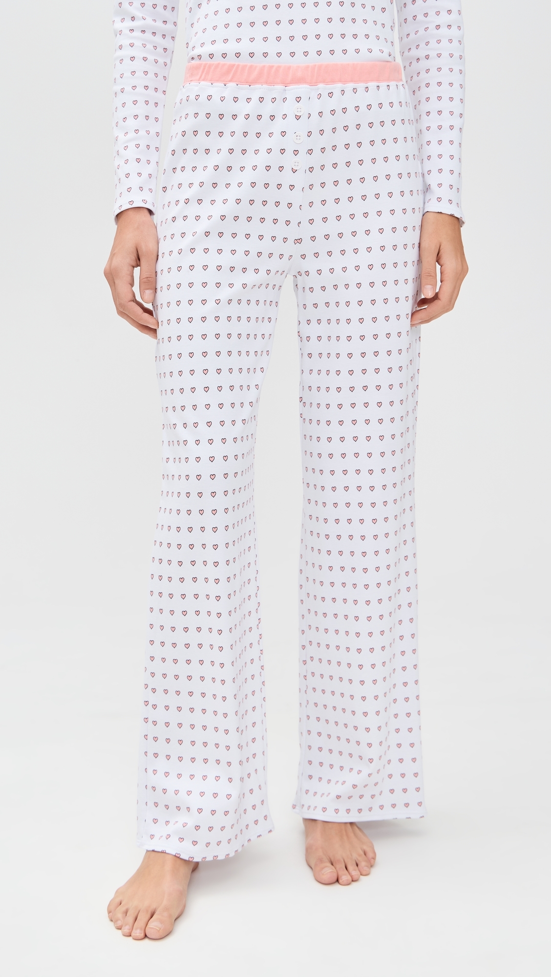 Ellie PJ Set in Floating Hearts Cake 1X
