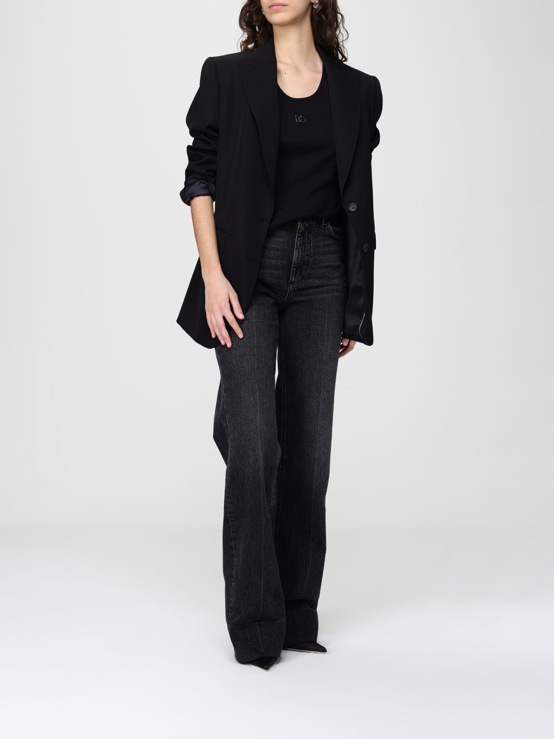 Jeans Woman color Black