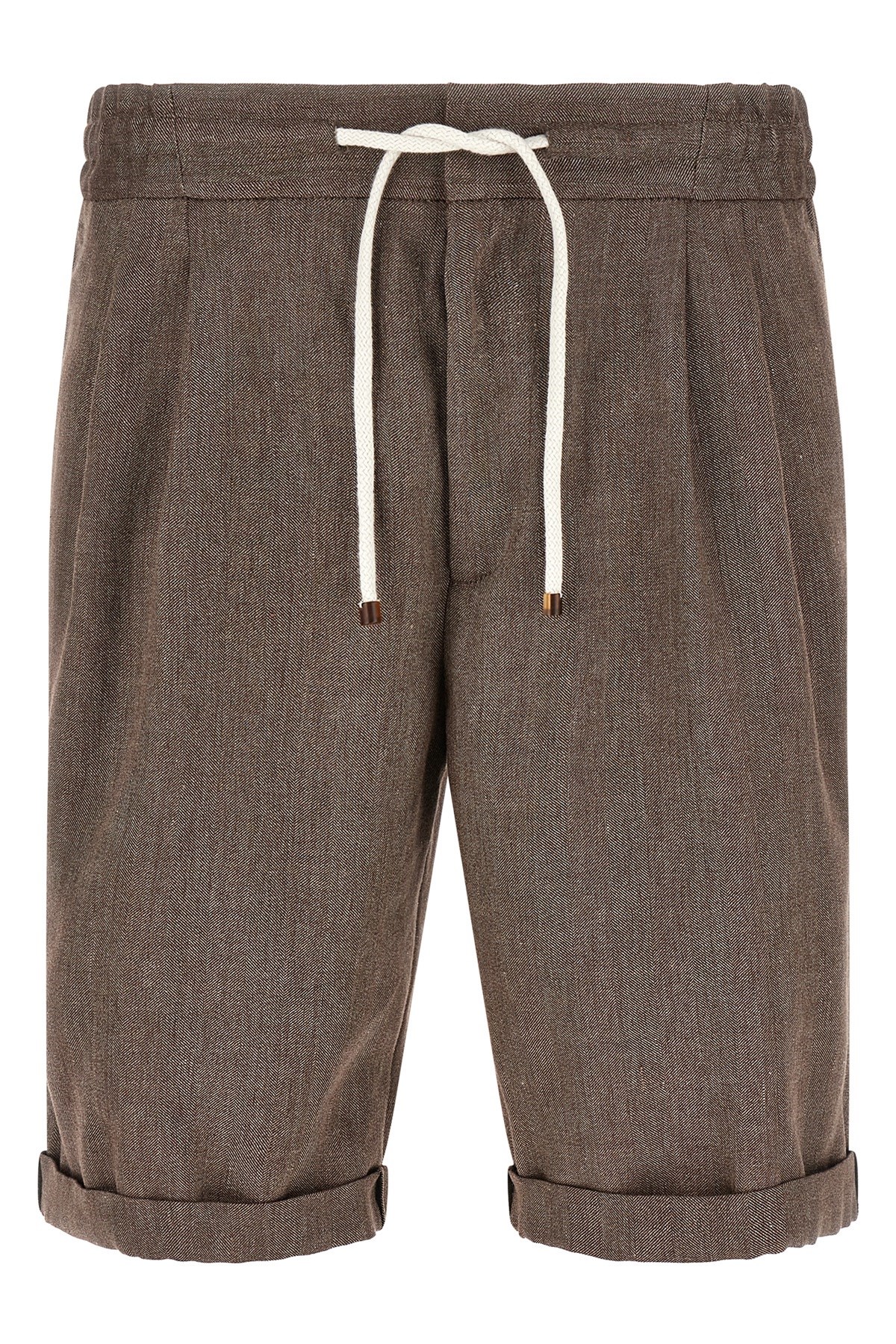 Linen And Wool Bermuda Shorts