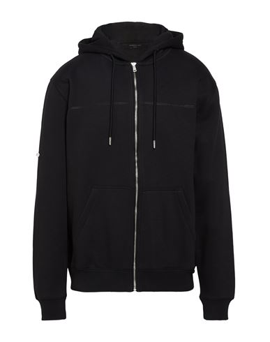 Man Sweatshirt Black Size XXL Cotton, Polyester