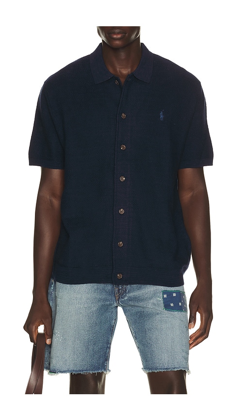 Polo Ralph Lauren Short Sleeve Cardigan Sweater in Blue. XL/1X. Also in L