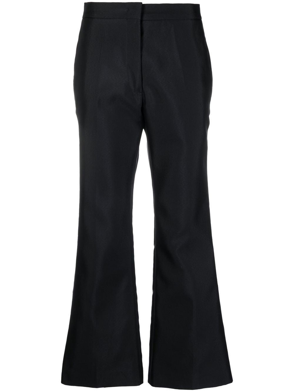 High-waisted flared trousers - Neutrals