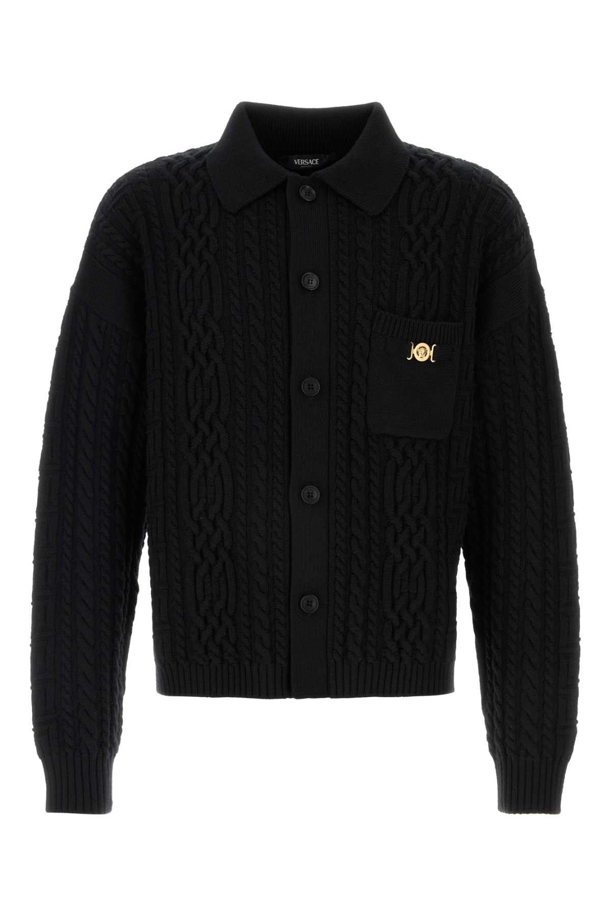 Sweater Cardigan — Black