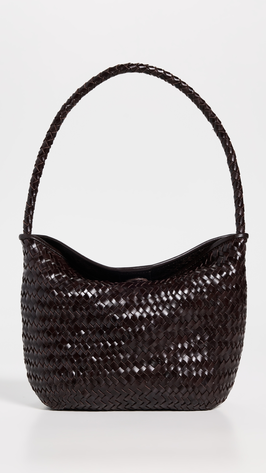 Madewell Woven Shoulder Bag Coffee Bean One Size