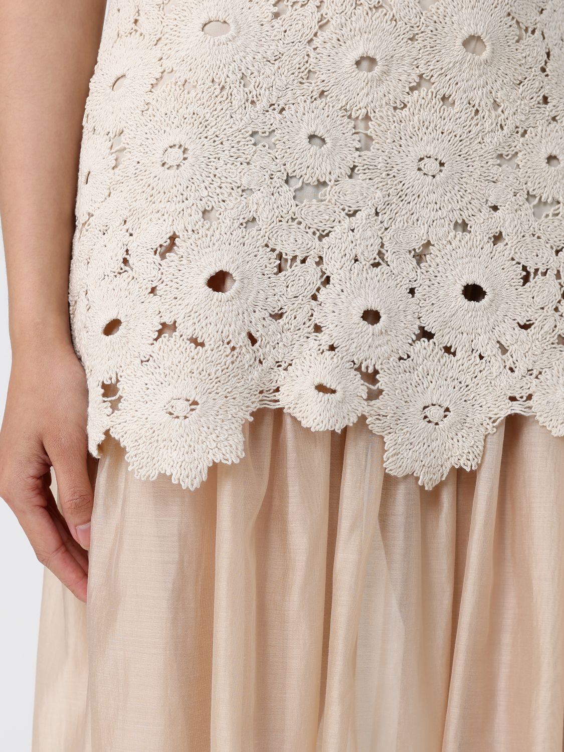 Dress Woman color Yellow Cream