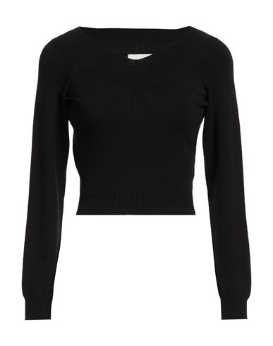 Woman Sweater Black Size ONESIZE Viscose, Polyester