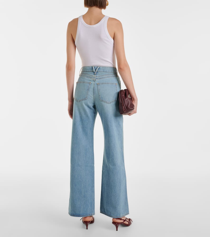 Taylor high-rise wide-leg jeans