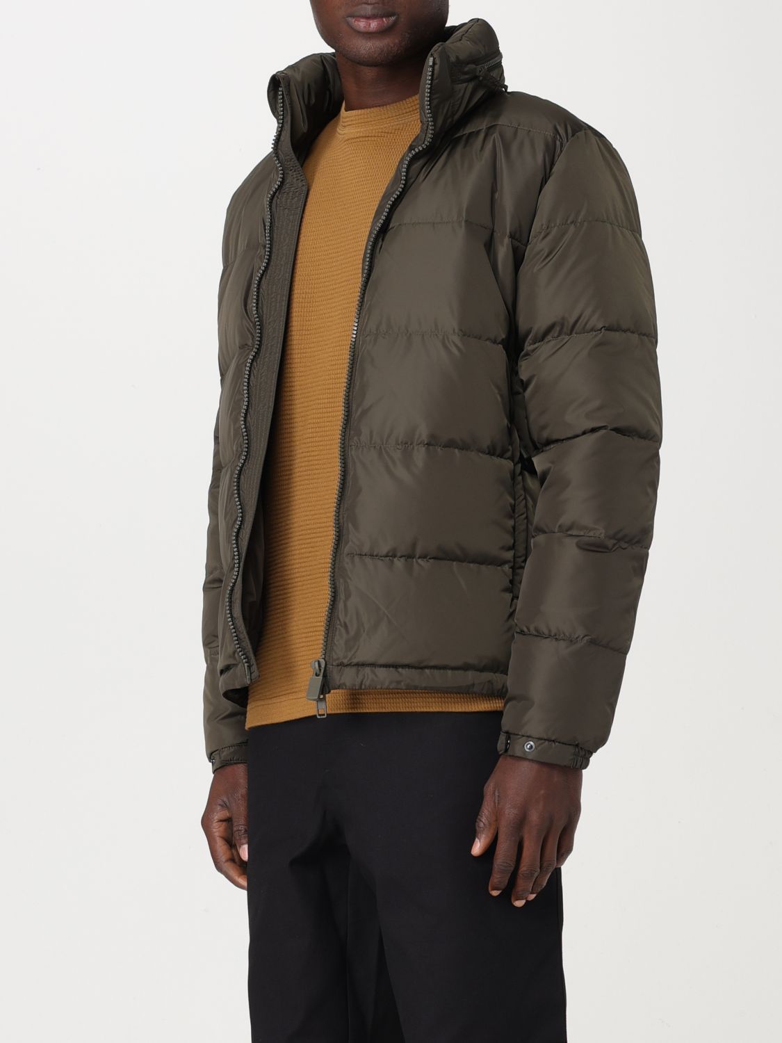 Coat Men color Green