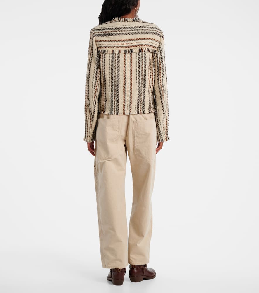 Izaria cotton and wool-blend jacket