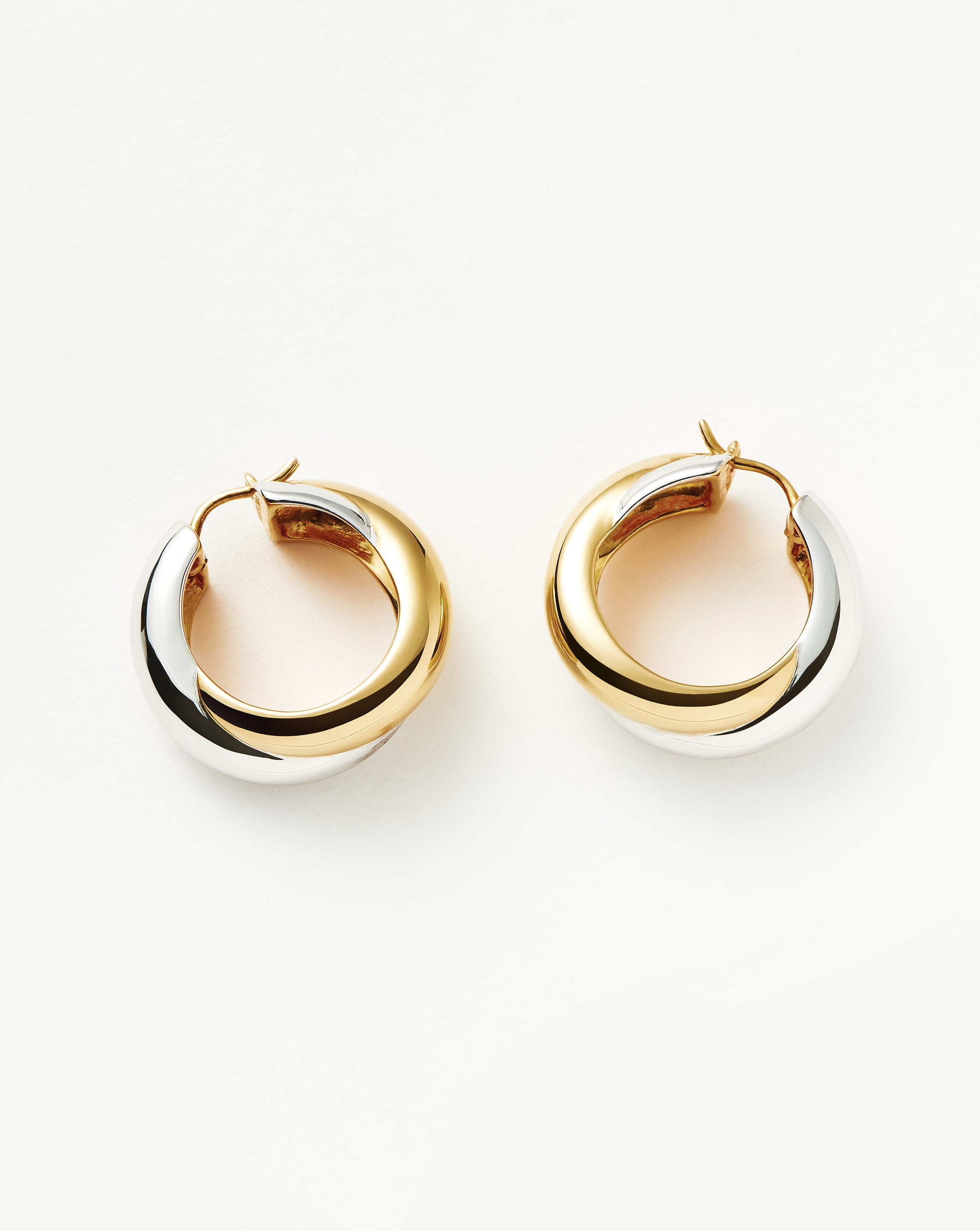Lucy Williams Chunky Entwine Hoop Earrings