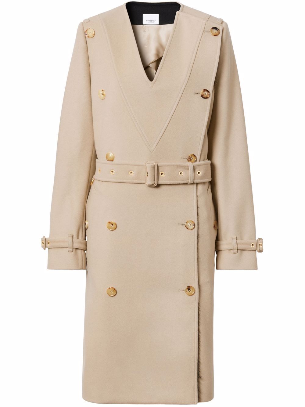 Double-breasted trench coat - Neutrals