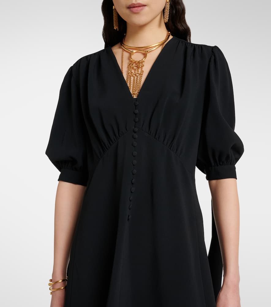 Chloé Balloon-sleeve crêpe minidress