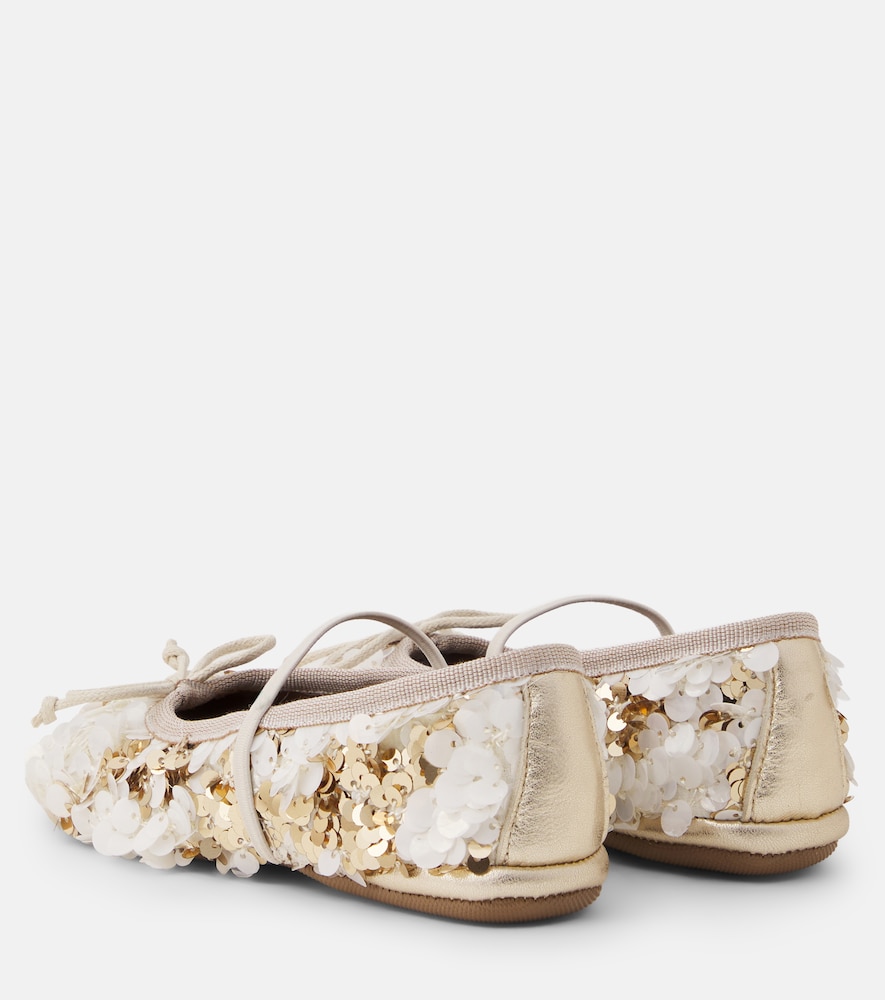 PèPè Sequined ballet flats