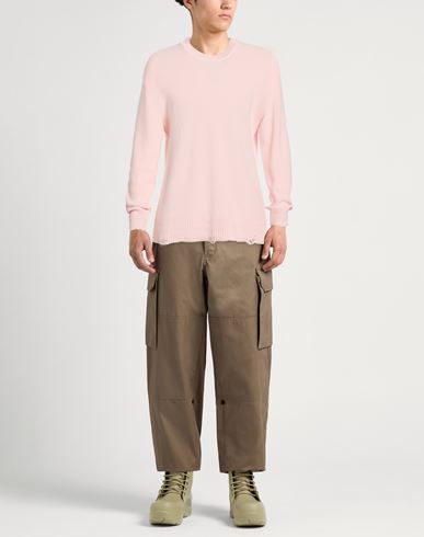 Man Sweater Light pink Size 38 Cotton