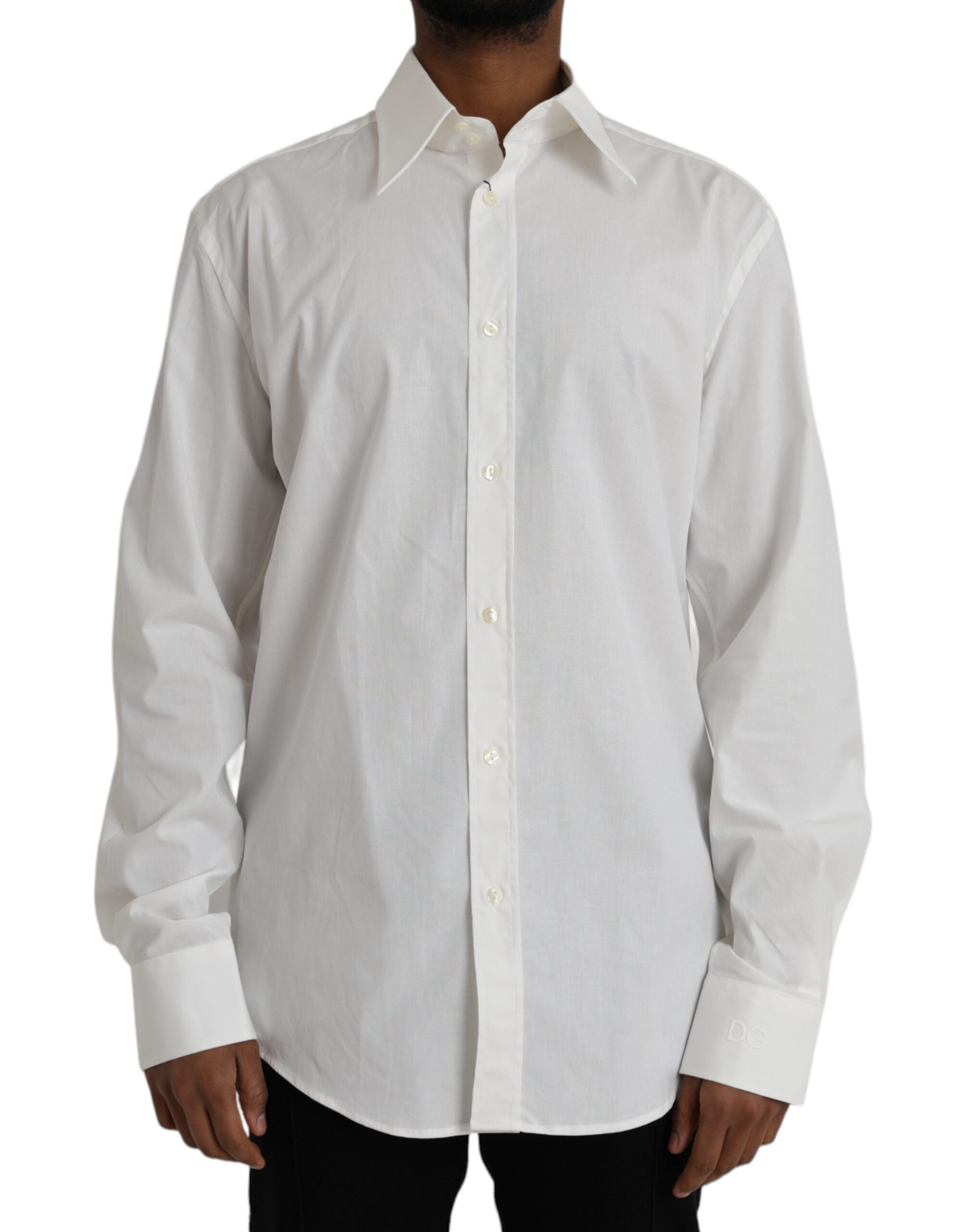 Cotton Stretch Shirt — White