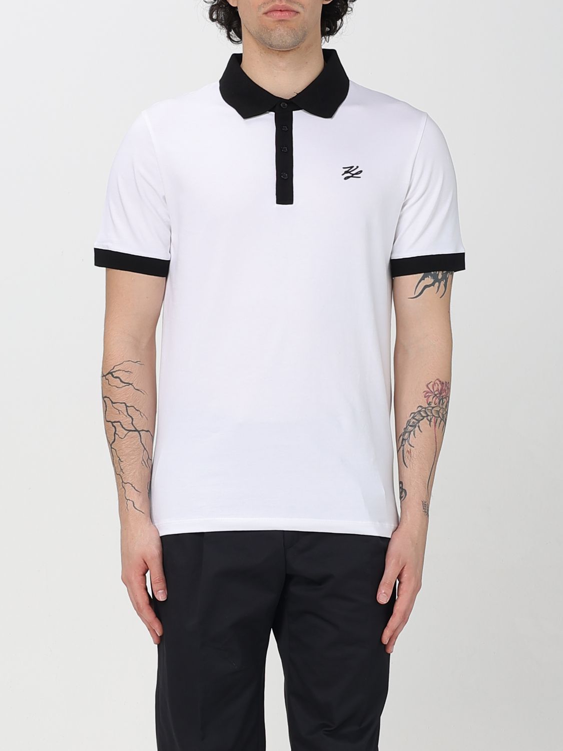 Polo Shirt KARL LAGERFELD Men color White