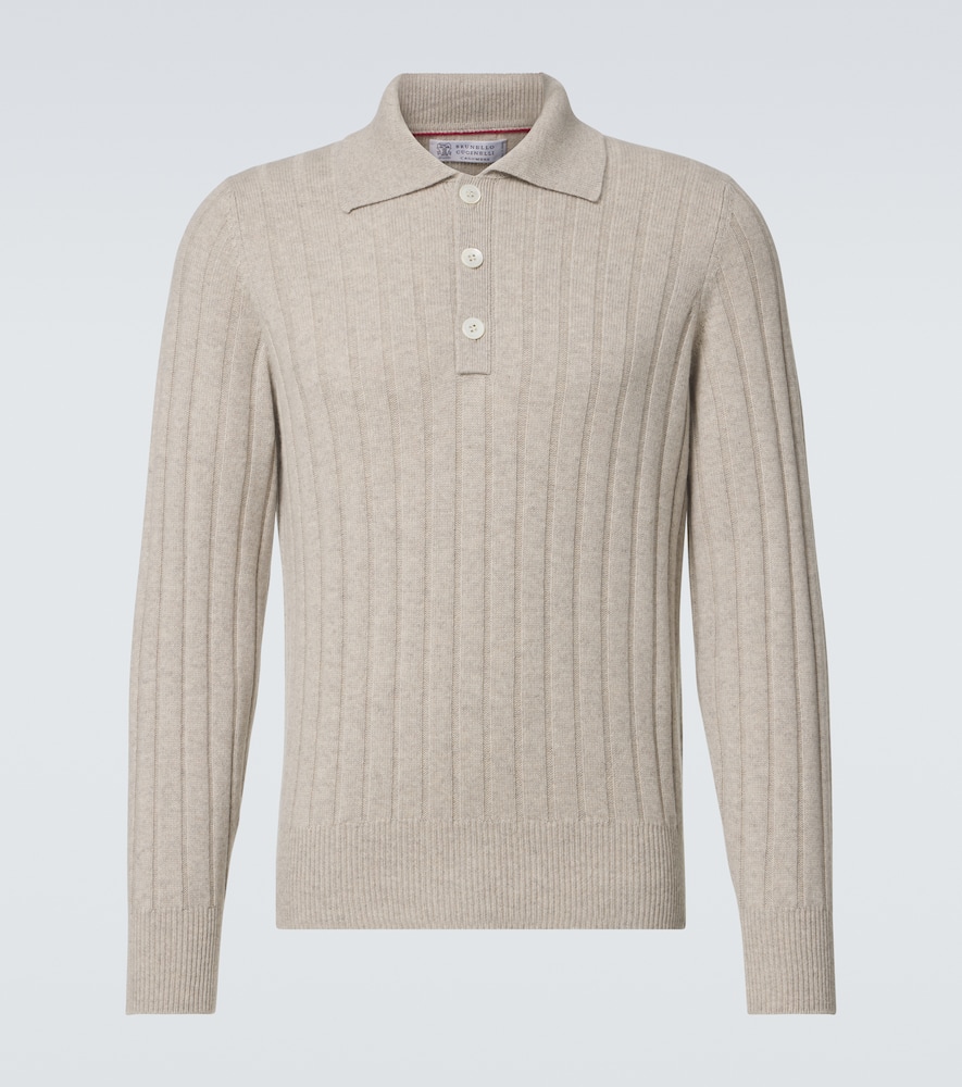Cashmere polo sweater
