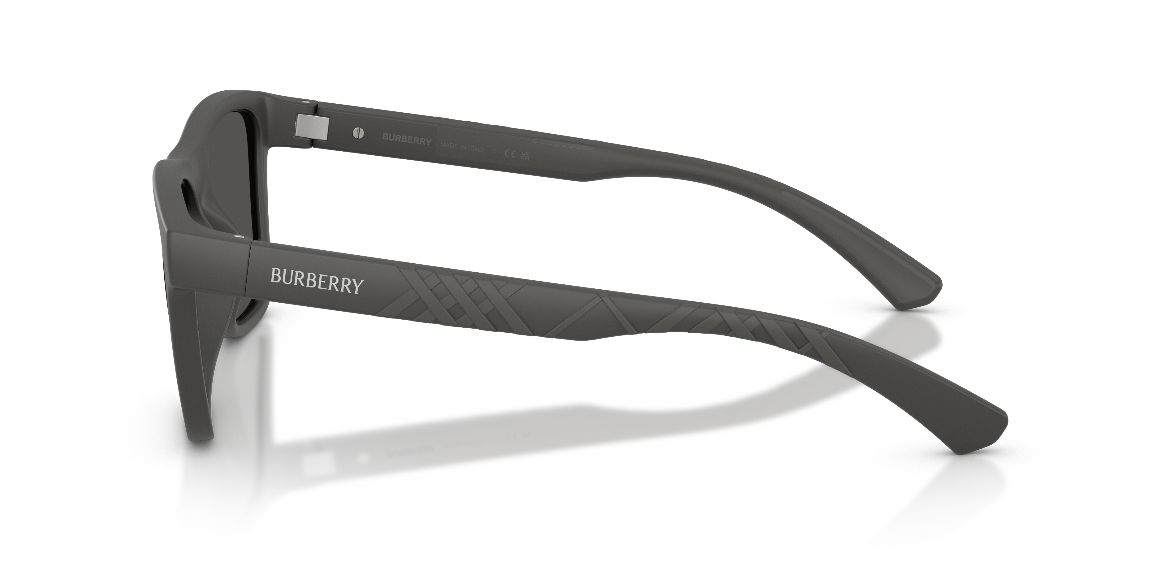 Burberry Man Burberry BE4482U 423387 Sunglasses Injected Grey Grey Squared Norma